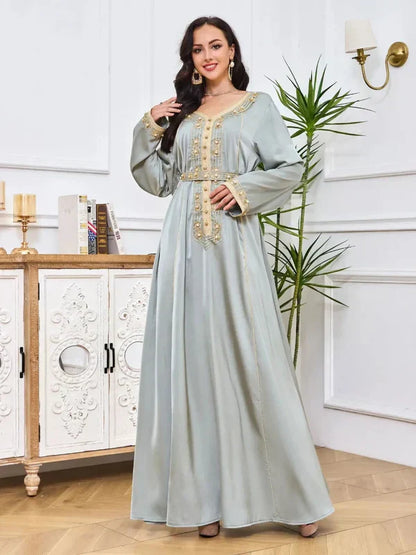 Grijze Kaftan Jurk